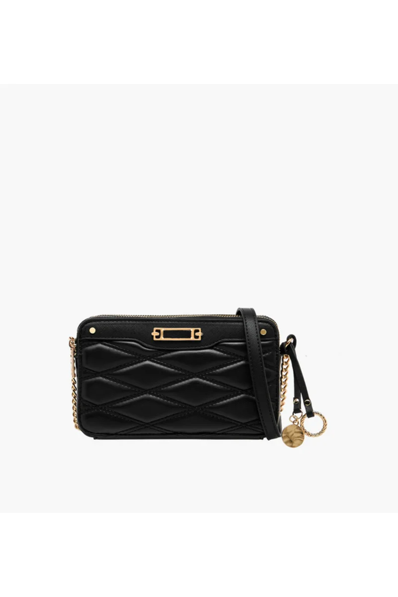 Sasha Tia Quilted Crossbody Bag with Adjustable Strap